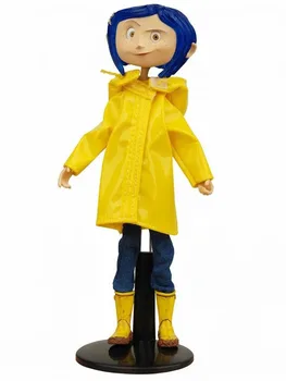 NECA Coraline og den Hemmelige Dør y la puerta securador regnjakke Action figur legetøj dukke til gave