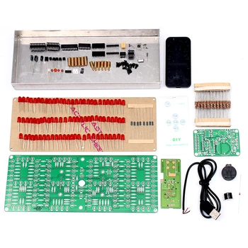 Rødt LED-Display Ur DIY-Modul-Kit-1-tommer ECL-132 DIY Kit Ur Fjernbetjening Ur Passer til LED-Time Tv Display Kit