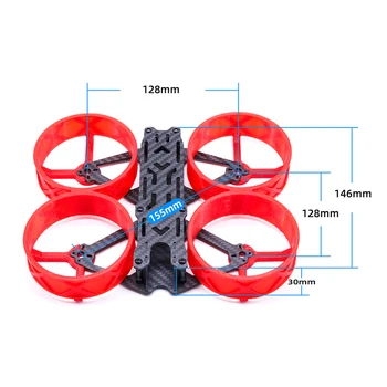 TCMM RC 3 Tommer Carbon Fiber FPV Racing Ramme Kit opfyldt Propel Bescherming Ring RC Drone Reservedele deel for quadcopter ramme