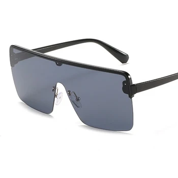 Black Square Solbriller Gradient Nuancer Til Kvinder 2021 Mode Oversize Luksus Brand Design Solbriller Damer gafas de sol