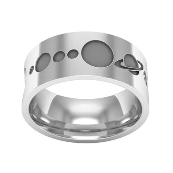 S925 Vintage Thai Sølv Kreative Planetarisk Ring for Mænd og Kvinder Begivenhed, Fest, Gave, Smykker Ring Engros