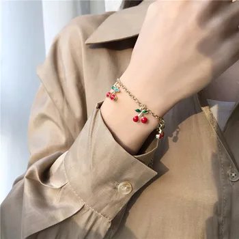Japan Og Sydkorea Har Indgået Søde Kirsebær Armbånd Kvindelige Niche Design Veninder Side Handler Den Rolle, Kvinder Smykker Gaver