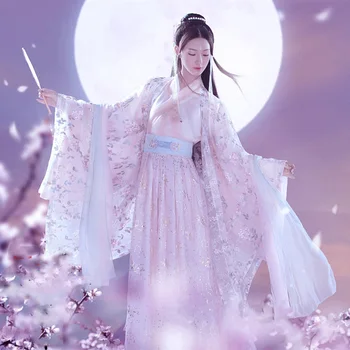 6 Designs WYJN Fantasi Drømmende Fe Kostume Hanfu Fairytale Flower Sne Elf Tematiske Fotografering Kjole Kvindelige sceneoptræden