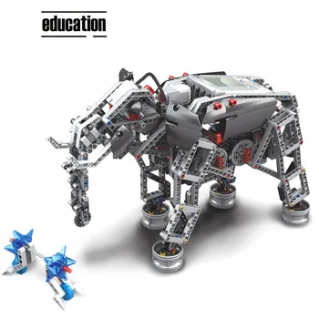 Legoing EV3 Robotteknologi Programmering byggesten Uddannelse Kit DAMP Kompatibel EV5 45544 31313 Robot DIY-Mecanum-Hjulet Toy Gave
