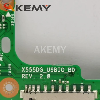 Nye Originale USB-BORD For ASUS X555QG X555BP X555BA X555YA X555YI USB-KORTLÆSER YRELSEN W/ Kabel-X555QG REV:2.0
