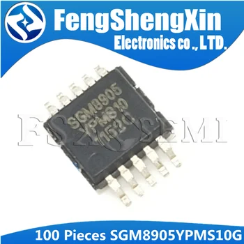 100Pcs SGM8905YPMS10G MSOP-10 SGM8905 MSOP SMD Capless 2Vrms at 3Vrms Line Driver-IC