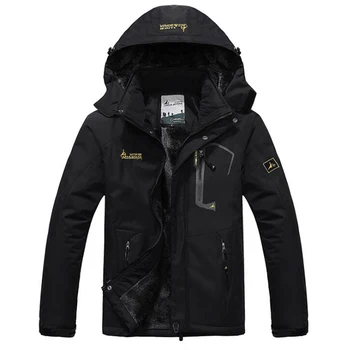 2020 Vinter jakke mænd velvet varm vindtæt parka herre vandtæt outdoorsports militære hætteklædte jakker jaqueta masculina frakker