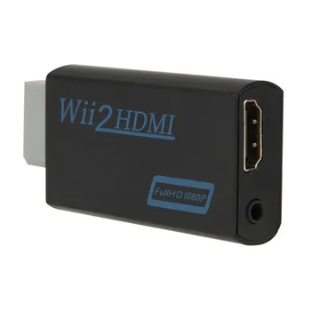 WII til HDMI Konverter Full HD 1080P WII Wii HDMI 2 HDMI Converter 3.5 mm Lyd til PC ' en HDTV-Skærm Til Wii HDMI Adapter