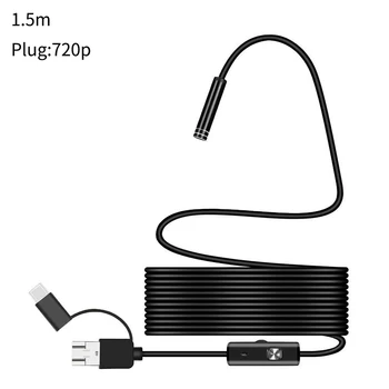 Inspektion USB Video Type-c HD-Kamera Vandtæt Laptop Endoskop Industrielle 8 LED 3 I 1 Professionel Fleksible Endoskop