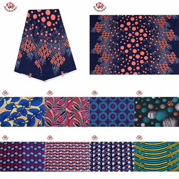 2021 Afrikanske Voks Polyester Voks Stof Billigste Engros i Høj Kvalitet Ankara Afrikanske Voks Print Stof FP6067