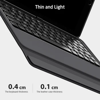 ESR Bluetooth Wireless Keyboard Case Til iPad 12.9 11 Tommer 10.5/9.7/7.9 Tommer PU Læder Fuld Folio Flip Tynd Smart Cover Sag