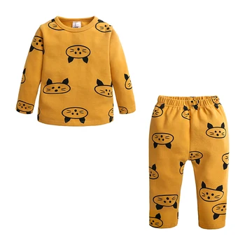 Børn Pyjamas, Nattøj tegnefilm Drenge Piger Pyjamas Sæt 1-6T Kids Tøj Nattøj Homewear afslappet Tøj til børn Passer TZ630