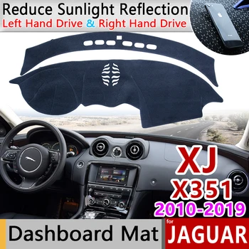 For Jaguar XJ 2010-2019 X351 Anti-Slip Mat Dashboard Dækker Pad Parasol Dashmat Tæppe Tilbehør 2012 2013 2016 2017 2018