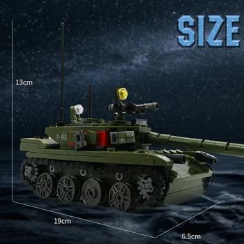 756pcs Militære Teknik Tank byggesten Hær Action Figurer Main Battle Tank Køretøj Model til Børn Pædagogisk Legetøj