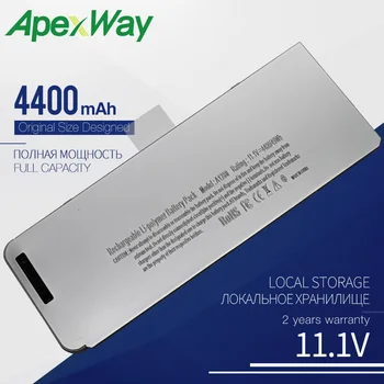 Apexway a1280 4400 mAh 11.1 v laptop batteri til apple macbook 13 