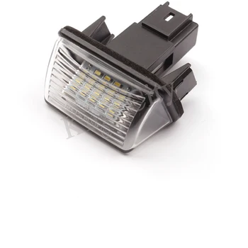 CAPQX 2STK For Peugeot 206 207 306 307 For CITROEN C3 C4 C5 Bil LED Nummerplade Lys Auto Numper Lampen Auto Interiør Lampe
