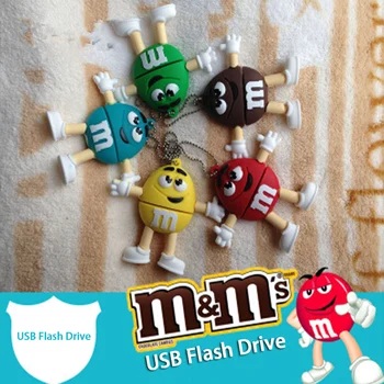 Usb-Flash-Drev Tegnefilm Chokolade, M&M, Flash-Hukommelseskort, Pen-Drev 3.0 32GB Usb-Stick 64G Pendrive 128GB 16G 8G 256G Flash-Drev