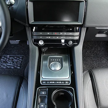 ABS Krom Tilbehør til Bilen Interiør Centrale Panel Beskyttelse Frame Cover Trim for Jaguar F-TEMPO X761 XE X760 XF X260-2019