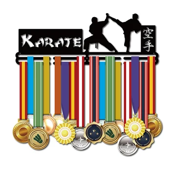 DDJOPH Karate medalje bøjle Medalje display rack Sport medalje bøjle Karate medalje holder 40cm L hold 36+medaljer
