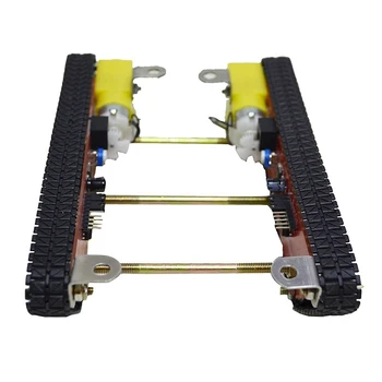 Smart Robot Tank Bilen Chassis Kits Caterpillar Crawler Chassis Styr Integreret Motor Dd1-1 til Ard