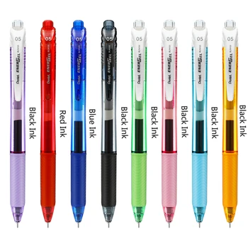 Pentel EnerGel BLN105 Gel Pen Hurtig Tørring Pen Tryk type Rollerball 0,5 mm Metal Nål Spids Pen Kontor skoleartikler