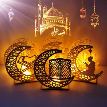 Moon Star EID Træ-Vedhæng Eid Mubarak Ramadan Dekoration Til Hjemmet Ramadan Kareem Muslimske Islamiske Festival Party DIY Dekoration