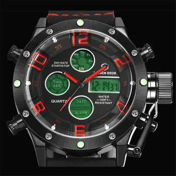 Top Mærke Luksus Herre Mekaniske Ure Sports Ure Læder Digitale Ure For Mænd Militær Hær Vandtæt Armbåndsur Reloj Hombre