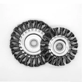 Knyttede Stål Børste Afgratning Derusting Vinkelsliber Cleaner Tilbehør 125mm Fjernelse af Rust Hjul, Metal Disc Børste