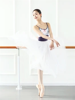 Kontrast Udskrevne Farve, Gymnastik Tøj Voksen Kvinde, Dans Camisole Base Træning Tøj Ballet Praksis Kostume Leotards