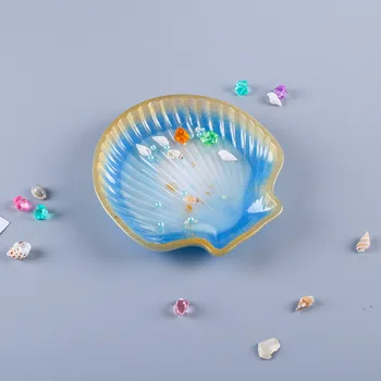 Crystal DIY Epoxy Harpiks Skimmel Søstjerner Conch Shell Skål Silikone Formen Håndlavet Epoxy form For Harpiks