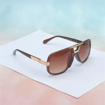 Ny Mode Mænd, Store Firkantede Solbriller Man Luxury Brand Designer Overdimensioneret Metal Kvinder Sol Briller Til mænd Kørsel UV400 NX