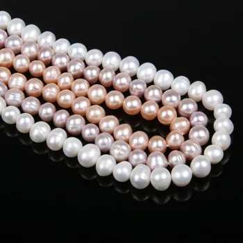 Naturlige Ferskvands Perle-Perler i Høj Kvalitet 38cm Punch Løse Perler til gør det selv-Kvinder Elegant Halskæde Armbånd Smykker at Gøre