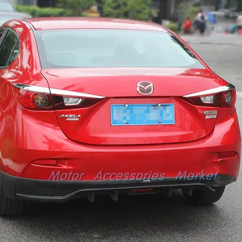 Ny Chrome Bageste Lys Blinke Trim for Mazda 3 M3 Axela 2016 Sedan, Hatchback