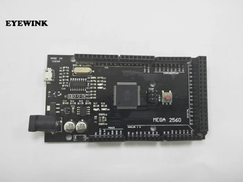 Mega 2560 R3 CH340G/ATmega2560-16AU MicroUSB. Kompatibel For Mega 2560 Med Bootloader (Blå/Sort) Til Arduino