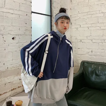Kvinder 's Simple Udskrive Hoodie Harajuku Sweatshirt Kawaii koreansk Stil Overdimensionerede Winter plus Størrelse kvinde 's Pullover
