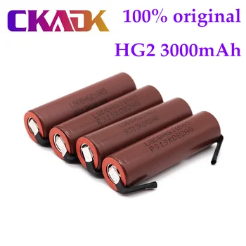 10stk Oprindelige Stor Kapacitet HG2 18650 3000mah Genopladeligt Batteri Til HG2 Høj Udledning Stor Nuværende + DIY-Nicke