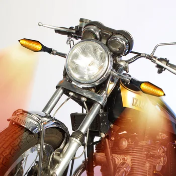 1 Par på Motorcykel blinklyset Lyser Dobbelt-sidet LED Strømmende Vand Lampe Moto Hale bremselys Kører Lampe Indikator Blinker