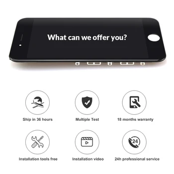 Tianma Kvalitet LCD-Skærm Til iPhone 6 7 8 6S Plus Touch Skærm Udskiftning Til iPhone 5 5S SE Display Nr Døde Pixel Med Gave