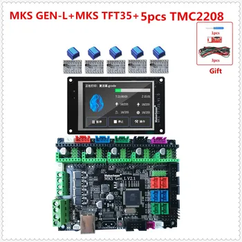 MKS GEN L V2.1 + MKS TFT35 LCD 3D printer tilbehør støtte a4988 DRV8825 tmc2100 tmc2208 tmc2130 TMC2209 stepper driver plade