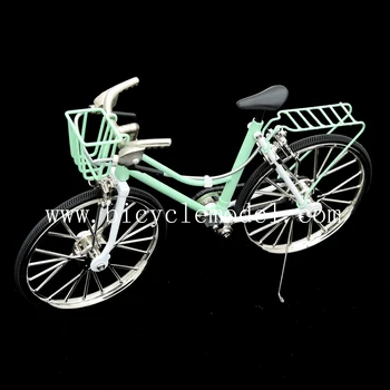 1/10 Kvinders Cykel Model Metal Cykel Håndværk