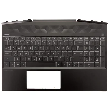 Til HP Pavilion 15-DK-Serien Laptop Håndfladestøtten Baggrundsbelyst tastatur/Bunden Tilfælde, Sølv, Grøn, Lilla L57593-001 AP2K8000320 AP2K8000300