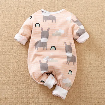 Nyfødte Baby Boy Tøj I Økologisk Bomuld Overalls Børn Er Nyfødte Pige Tøj Romper Spædbarn Buksedragt Zebra Kostume Onesie