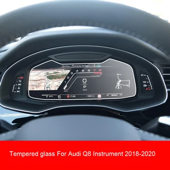 Navigation i bil Hærdet Glas Skærm Beskyttelses Film Klistermærke Til Audi Q8 2019 2020 Radio GPS-LCD-Dash Board Skærm Vagt