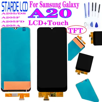 AAA+ Til Samsung Galaxy A20-A205/DS A205F A205FD A205A LCD-Skærm Touch screen Digitizer Assembly For Samsung A20 LCD-Skærm