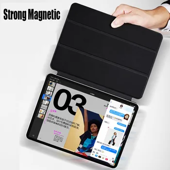 For iPad Pro 11 Case for iPad Pro 12.9 2018 Funda Magnetiske Ultra Slim Smart Cover til iPad 11 tommer Tilfælde Støtte Vedhæfte Afgift