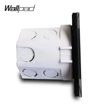 Wallpad S7 Grå EU Stikkontakt med 2.1-2 x USB-Opladning, Havne -, Sølv -, Aluminium-Panel Enkelt Stikkontakt Plade