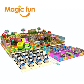 MAGICFUN oppustelig legeplads scivoli per bambini kommercielle bounce hus legeplads para