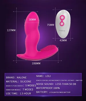 Nalone Nye Design Trådløs Magnetisk Punch Hoppe Vibrator til Kvinder G-spot Voksen Legetøj med 9-Tilstand, Vibrationer og Vandtæt