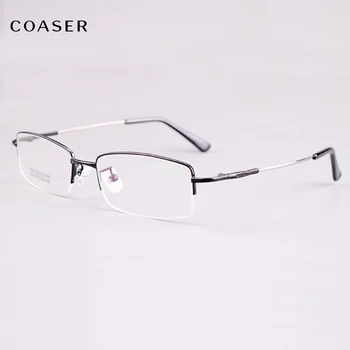 Titanium Mænd Briller Optiske Briller Ramme Læsning Briller Oversize Hukommelse Fleksibel Firkantede Briller Klar Linse