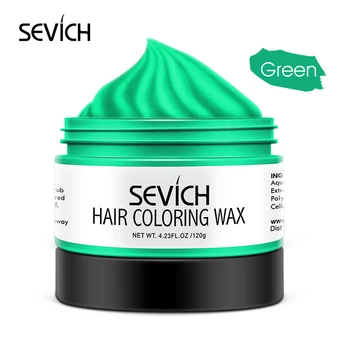 Sevich 120g Unisex 9 Farver Hår Farve Voks Til Håret Styling Sort Farve Midlertidig Hair Dye Hair Voks Stærk Og Hold Håret Ler